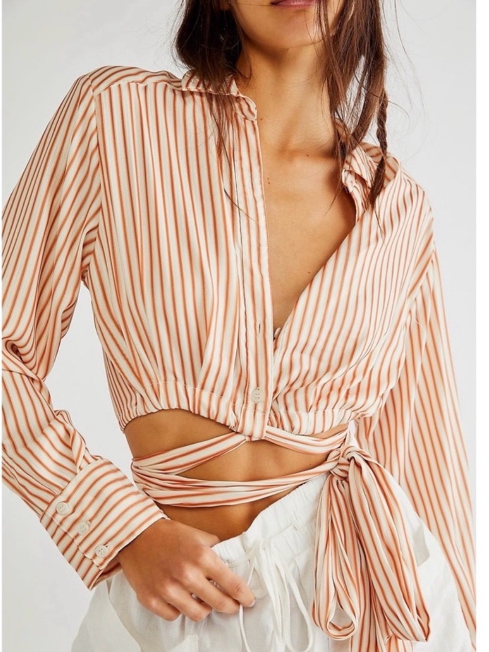 Free People My Everything Wrap Top NWT Size S